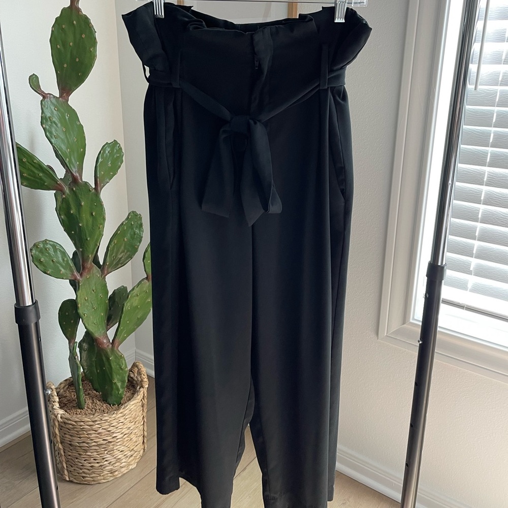 A NEW DAY from target. High waisted black pants with tie front belt. Size 14